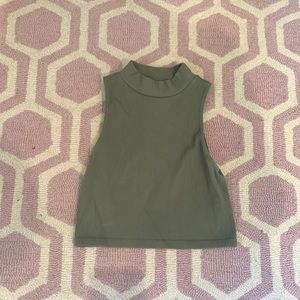 Green Seamless Mock Neck Top from Zara. Worn a few times.